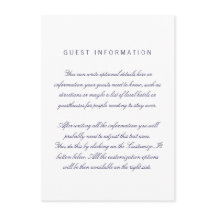 Vit Elegant bröllop-inmatningskort