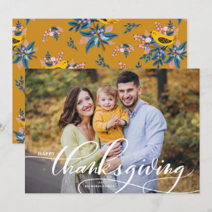 Vit Elegant Calligraphy Happy thanksgiving Photo