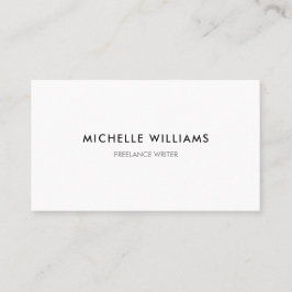 Vit Elegant för minimalistisk Professionell Visitkort