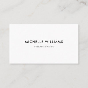 Vit Elegant för minimalistisk Professionell Visitkort