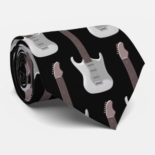 Vit elektrisk Guitar Design Neck Tie Slips
