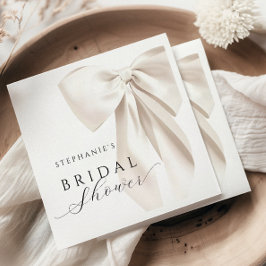 Vit Elfenbensbåge Bröllopsdusch Pappersservett