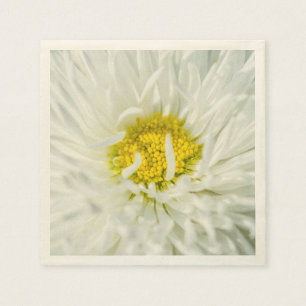 Vit engelsk Daisy Flower Pappersservett
