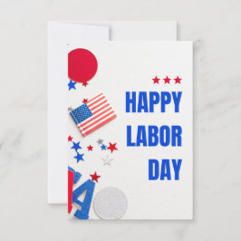 Vit enkel arbetsdag i Lycklig Inbjudningar