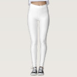 Vit, enkelt heldragen leggings<br><div class="desc">Vita, enkla, fasta lager</div>