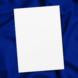 Vit, enkelvit, 5 tum x 7 tum Tom Studenten Meddelande