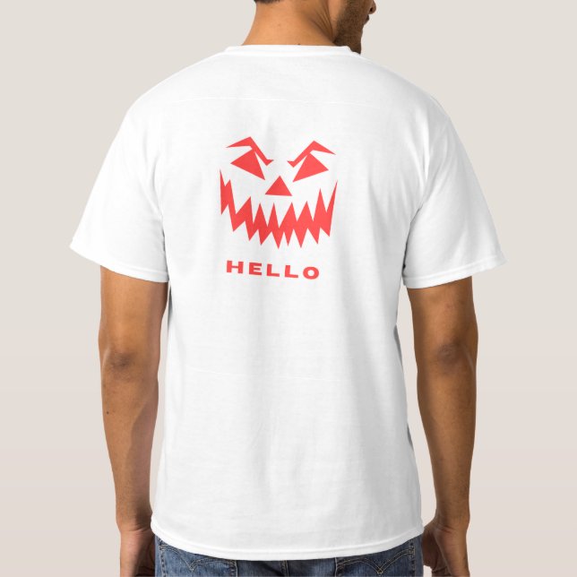 Vit estetisk t-shirt med minimalistisk design (Baksida)