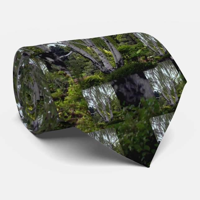 Vit fågel i Enchanted Lush Forest Slips (Rullad)