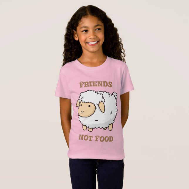 Vit får t shirt (Hel framsida)