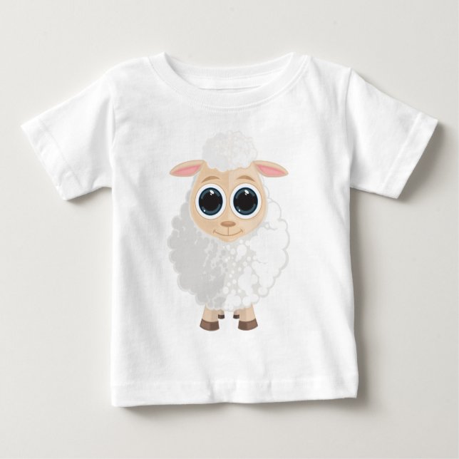 Vit får t shirt (Framsida)