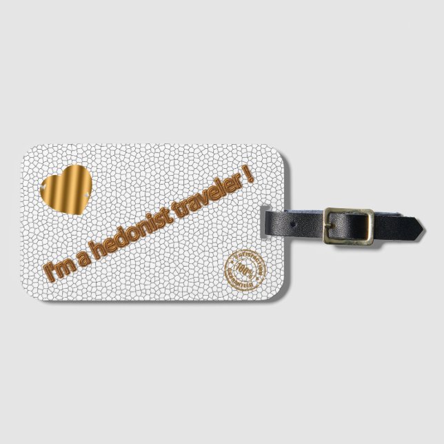 Vit färd med modernt fastnat glas bagagebricka (Framsida horisontal)