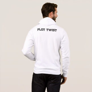 Vit färg helärmad hoodi-tröja för män, kvinnor t shirt
