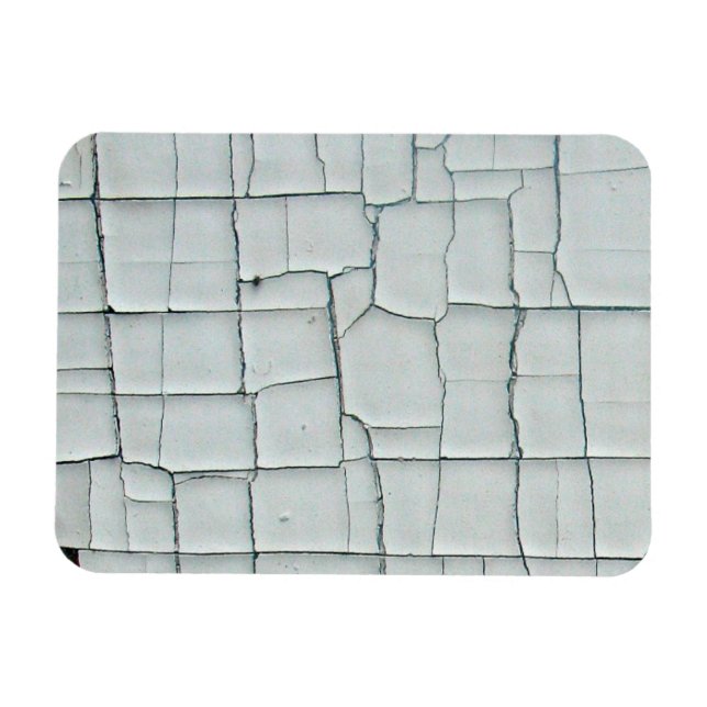 Vit färg, krackad och kapslad magnet (Horisontell)