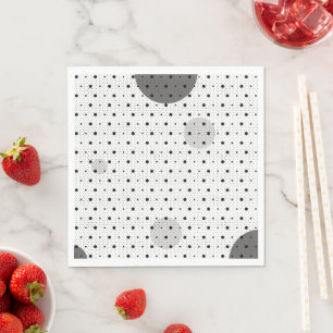 Vit Färgad Abstrakt Polka dots h11 Pappersservett