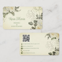 Vit Feminint Vattenfärg Blommigt Evenemangsplaneri