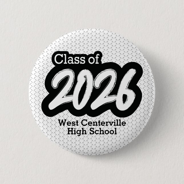 Vit fet penselklass för 2026-knapp knapp (Framsida)