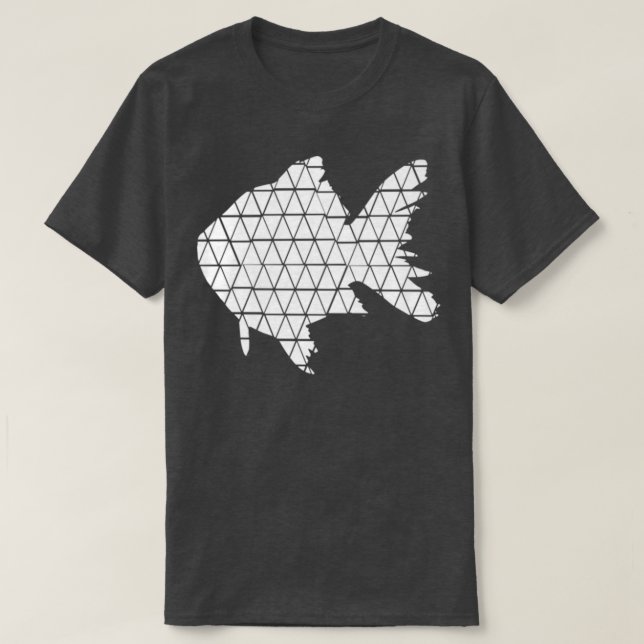 Vit fisk t shirt (Design framsida)