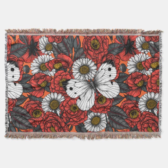 Vit fjäril och ro filt (Framsidan)