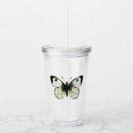 Vit Fjäril Take Away Mugg