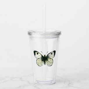 Vit Fjäril Take Away Mugg