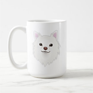 Vit Fluffig Chihuahua Kaffemugg