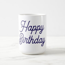 Vit födelsedag kaffemugg