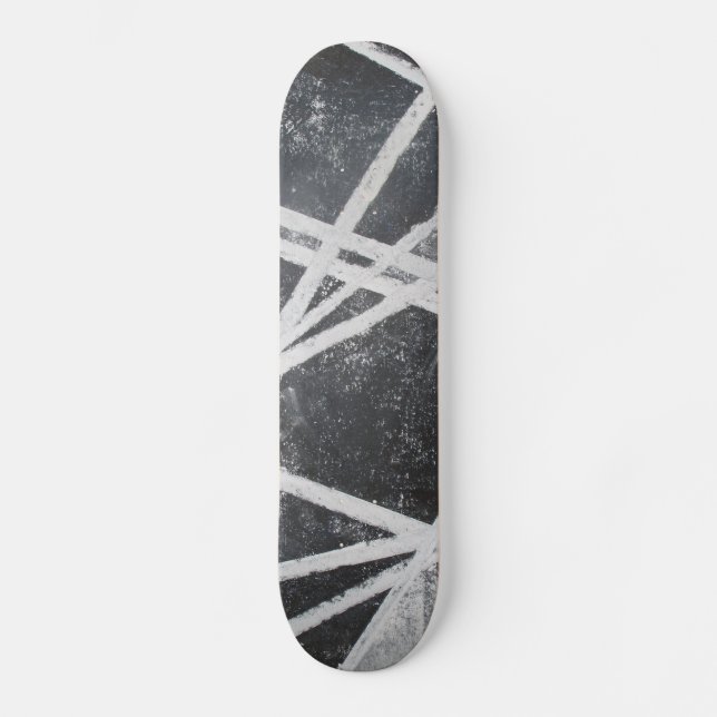 Vit fodrar ytterlighetgrafitti mini skateboard bräda 18,5 cm (Framsida)