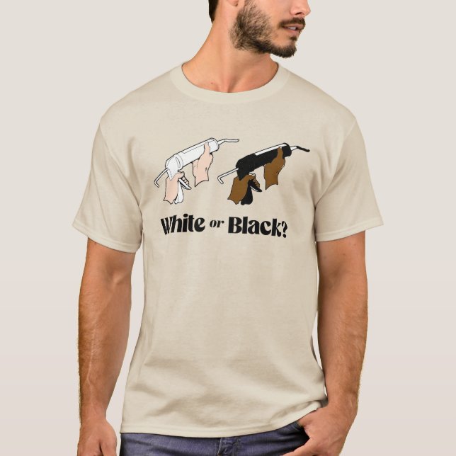 Vit fog eller svart fog t shirt (Framsida)