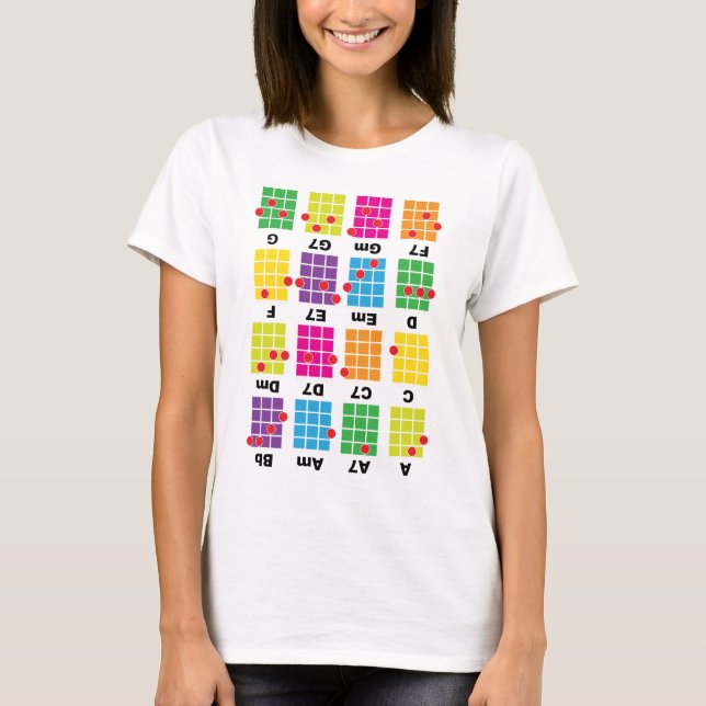 Vit för ackordfuskutslagsplats t-shirt (Framsida)