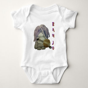 Vit för Banjobabykostym Tee