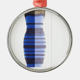 Vit för blåttsvartklänning & kluven fotoPic för Julgransprydnad Metall