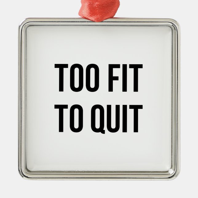 Vit för citationstecken för idrottshall julgransprydnad metall (Framsidan)