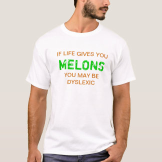 Vit för Dyslexicmelnar T Tee Shirt
