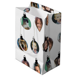 Vit för julfonfamiljen Photo Ansikte Ornaments Whi