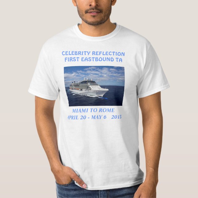Vit för kändisreflexionsTA Tee Shirt (Framsida)