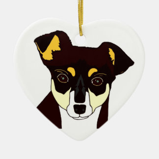 Vit för Kisha Chihuahuaprydnad Julgransprydnad Keramik