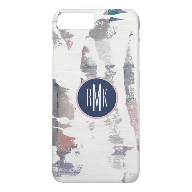 Vit för Monogram | ut kantjusterar Case-Mate iPhone Skal (Baksida)