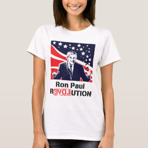 Vit för Ron Paul revolutionT-tröja Tee Shirt
