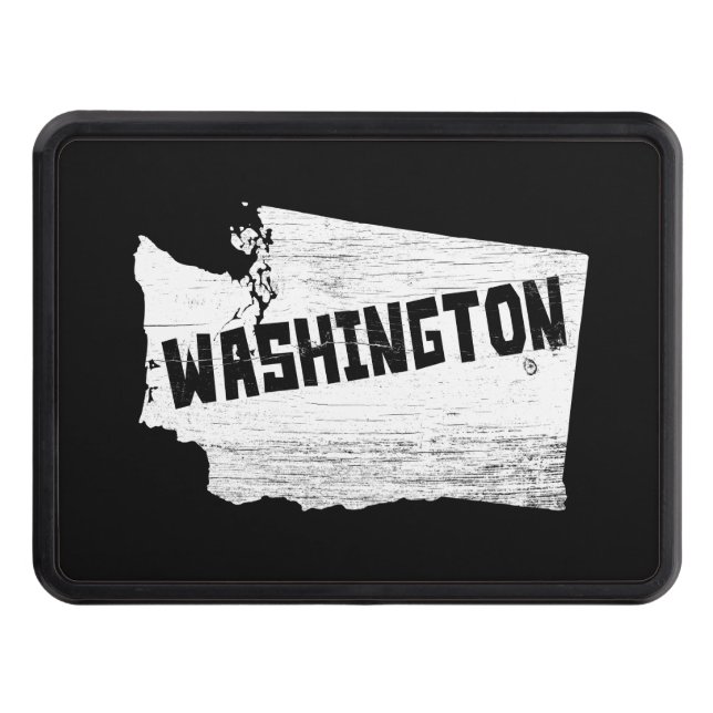 Vit för Silhouette för Washington hem- Dragkroksskydd (Framsidan)