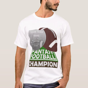 Vit för T-tröja för fantasifotbollmästare Tröja
