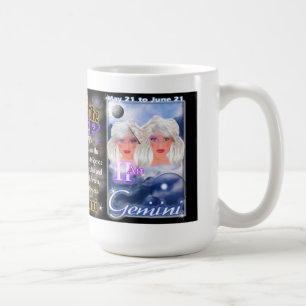Vit för zodiac för OxenGeminiudden reser Kaffemugg