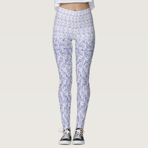 Vit förpackning papper med en subtil, upprepad pla leggings