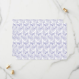 Vit förpackning papper med en subtil, upprepad pla spara datumet