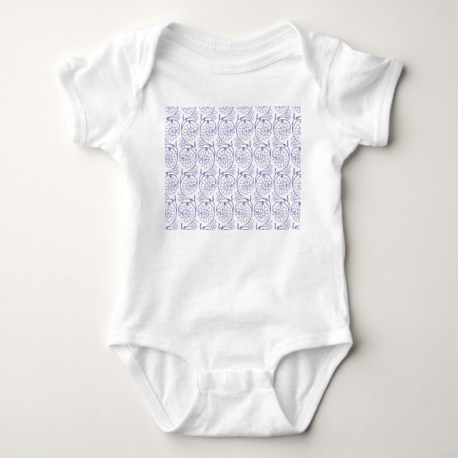 Vit förpackning papper med en subtil, upprepad pla t shirt (Framsida)