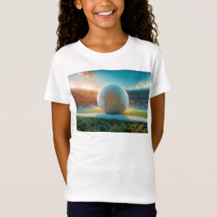 Vit fotboll i Arena T Shirt