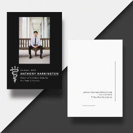 Vit fotosvart veterinärsymbol meddelande