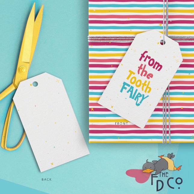 Vit (från tandmejeriet) Vit Presentetikett (Skapare uppladdad)