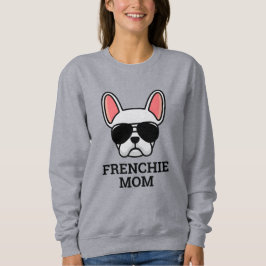 Vit fransk bulldog Frenchie hundmamma T Shirt