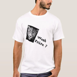 Vit Fransk citat T Shirt