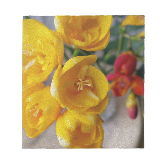 vit fresia anteckningsblock (Framsida)